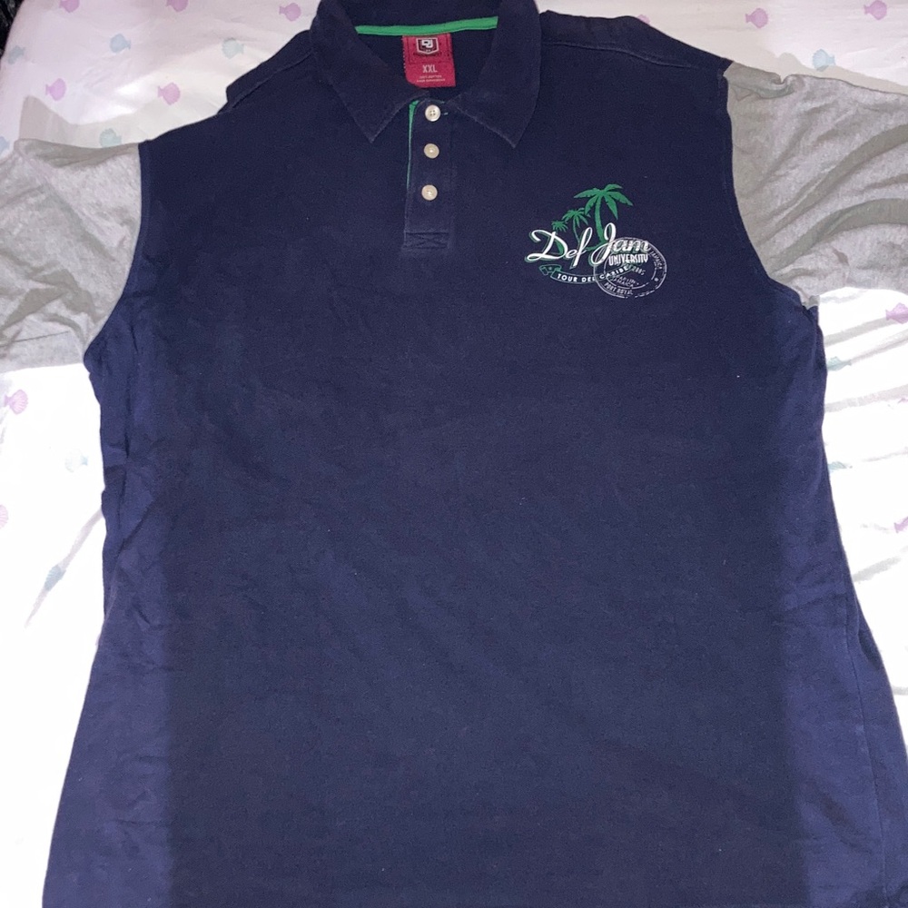 DEF JAM UNIVERSITY 84 Vintage Hip Hop Polo Shirt Mens XL  RARE!!